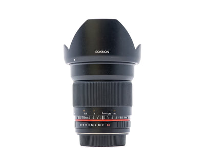 Rokinon 16mm f/2 ED AS UMC CS - Geschikt voor Canon EF-S
