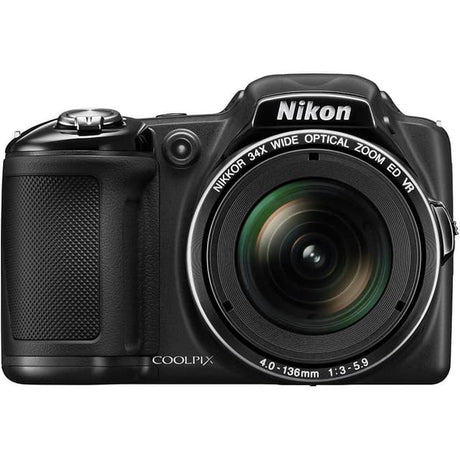 Bridge Coolpix L830 Appareil Photo - Noir + Nikon Nikkor Zoom Optique Large 34x ED VR 22,5–765 mm f/3–5,9