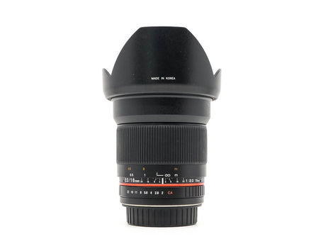 Walimex Pro 16mm f/2 ED AS UMC CS - Geschikt voor Canon EF-S
