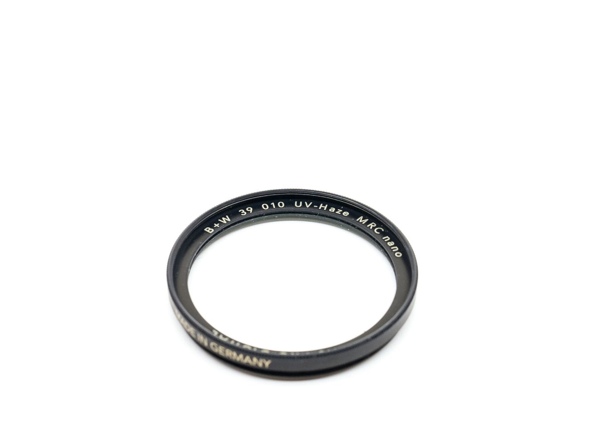 B+W 39mm XS-Pro Digital 010 UV-Haze MRC Nano Filter · hoofdafbeelding