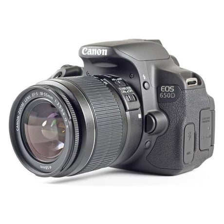 EOS 650D SLR - Zwart + Canon Zoomlens EF-S 18-55 mm f/3.5-5.6 IS STM