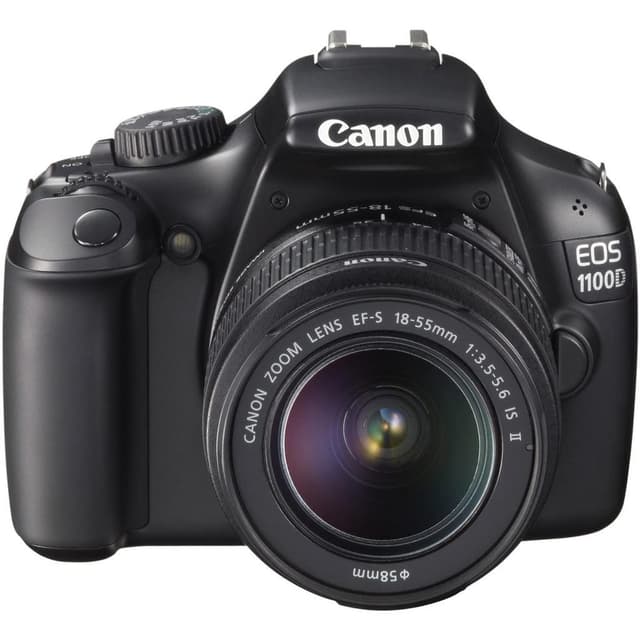 EOS 1100D Reflex - Noir + Objectif Canon EF-S 18-55mm f/3.5-5.6 IS II · image principale