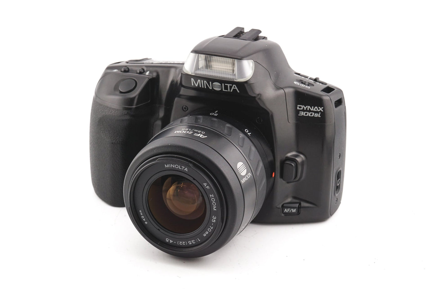 Minolta Dynax 300si + 35-70mm f3.5-4.5 AF Lens · hoofdafbeelding