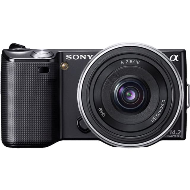 Nex-5 - Zwart + Sony E PZ 16-50mm f/3.5-5.6 OSS f/3.5-5.6 · hoofdafbeelding