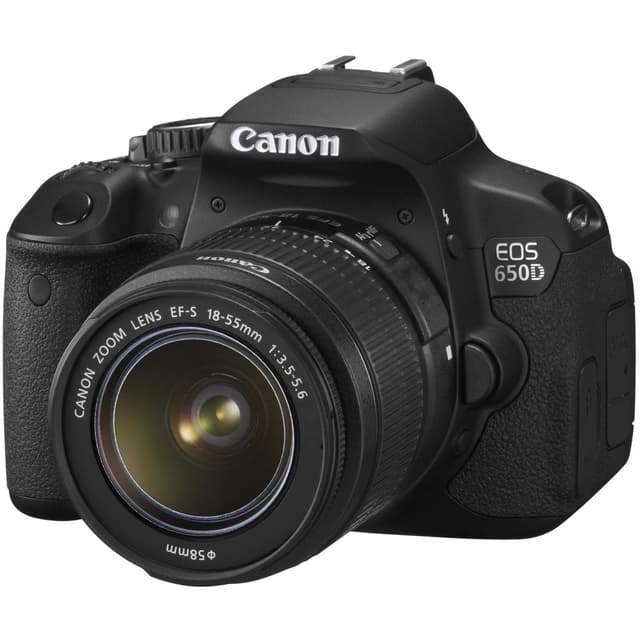 EOS 650D Reflex - Noir + Objectif Zoom Canon EF-S 18-55mm f/3.5-5.6 IS STM f/3.5-5.6 · image principale