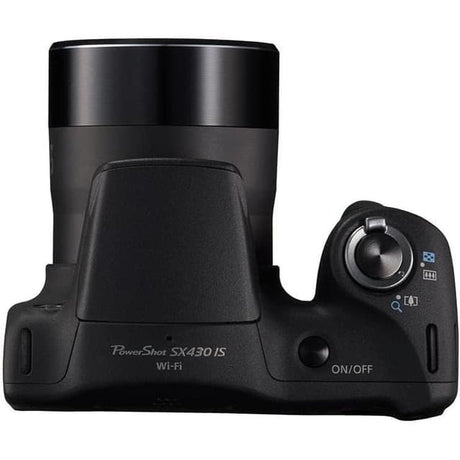 PowerShot SX430 IS Appareil Photo Compact - Noir + Objectif Zoom Canon 45x IS 4.3-193.5mm f/3.5-6.8