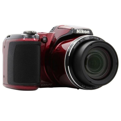 Appareil Photo Bridge CoolPix L810 - Rouge + Nikon Nikkor 26x Zoom Optique Grand Angle ED VR 4.0-104mm f/3.1-5.9