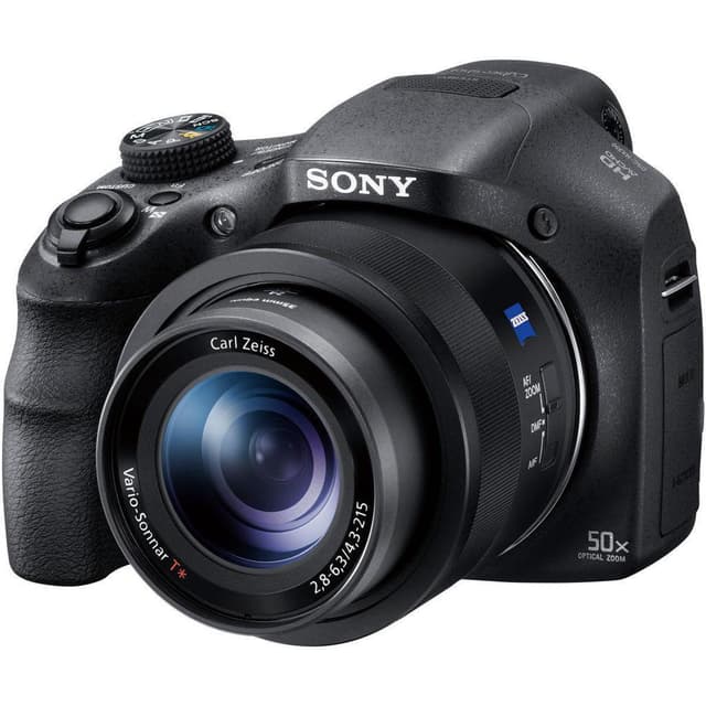 CyberShot DSC-HX350 Bridge Camera - Zwart + Sony Carl Zeiss Vario-Sonnar T 4.3-215mm f/2.8-6.3 · hoofdafbeelding