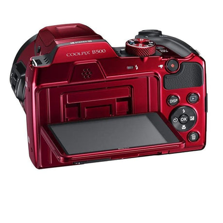Appareil Photo Bridge Coolpix B500 - Rouge + Nikon Nikkor 40X Zoom Optique Grand Angle ED VR 22,5–900mm f/3–6,5