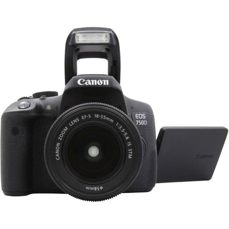 EOS 750D Spiegelreflex - Zwart + Canon Zoomlens EF-S 18-55mm f/3.5-5.6 IS STM