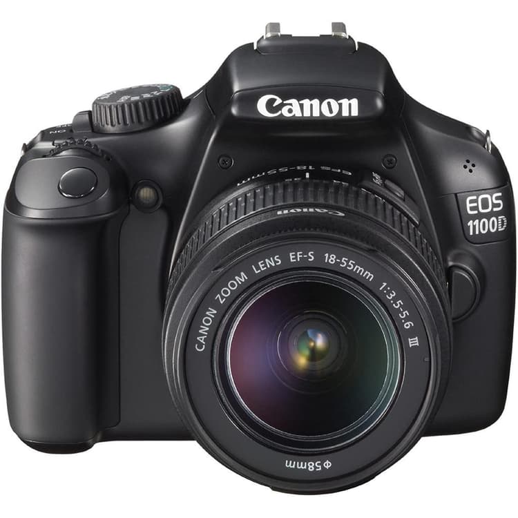 Réflex EOS 1100D - Zwart + Canon EF-S 18-55 mm f/3.5-5.6 III · hoofdafbeelding