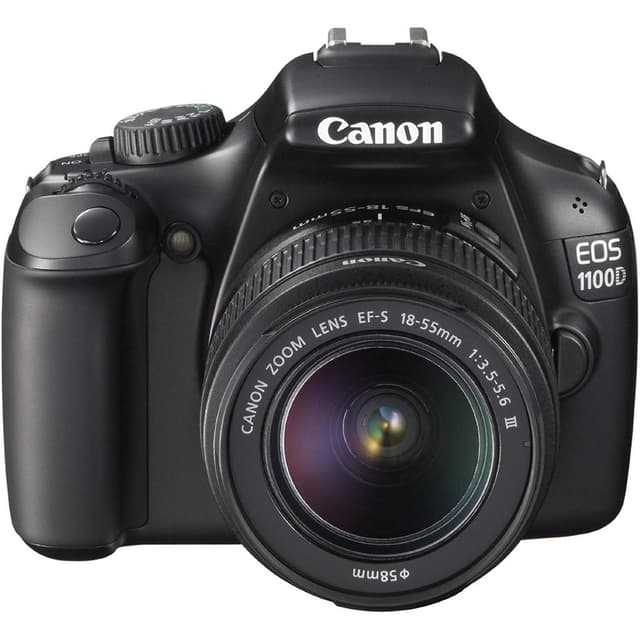 EOS 1100D Spiegelreflex - Zwart + Canon Zoomlens EF-S 18-55mm f/3.5-5.6 III · hoofdafbeelding
