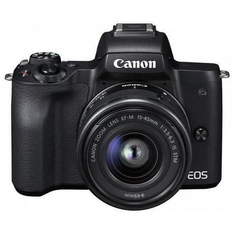 EOS M50 - Noir + Canon Canon EOS M50 + Objectif Zoom Canon EF-M 15-45mm f/3.5-6.3 IS STM f/3.5-6.3