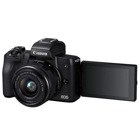 EOS M50 - Noir + Canon Canon EOS M50 + Objectif Zoom Canon EF-M 15-45mm f/3.5-6.3 IS STM f/3.5-6.3