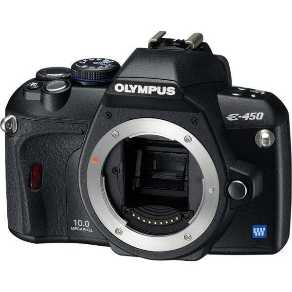 SLR E-450 - Noir + Objectif Olympus 14-42mm 1:3.5-5.6 ED f/3.5 · image principale