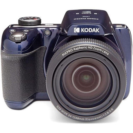 Pixpro AZ528 Bridge Camera - Bleu + Objectif Zoom HD Asphérique Pixpro 52x Grand-angle 24-1248 mm f/2.8-5.6