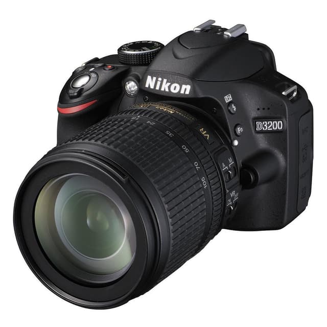 SLR D3200 - Zwart + Nikon AF-S DX Nikkor 18-105mm F3.5-5.6G ED VR f/3.5-5.6 · hoofdafbeelding