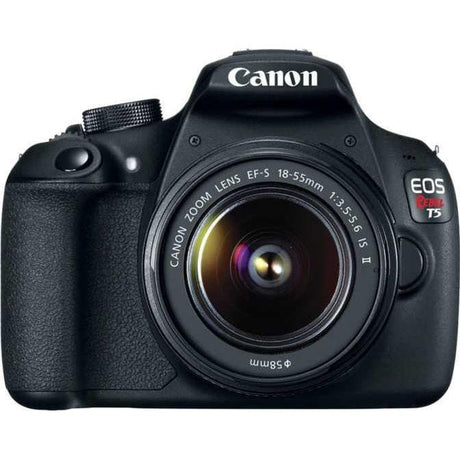 EOS Rebel T5I SLR - Zwart + Canon EF-S 18-55mm f/3.5-5.6 IS II lens