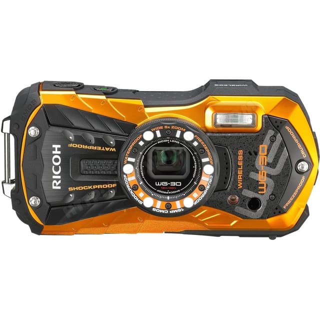 WG-30 Compactcamera - Oranje + Ricoh Ricoh Wide Zoom 28-140mm f/3.5-5.5 · hoofdafbeelding