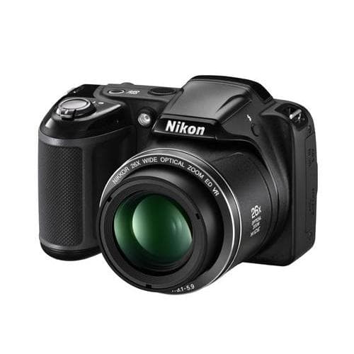 Coolpix L320 Compact Camera - Black + Nikon Nikkor 26X Wide Optical Zoom ED VR 22.5-585mm f/3.1-5.9 f/3.1-5.9 de segunda mano
