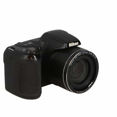 Coolpix L320 Appareil Photo Compact - Noir + Nikon Nikkor 26x Zoom Optique Grand Angle ED VR 22,5-585mm f/3,1-5,9