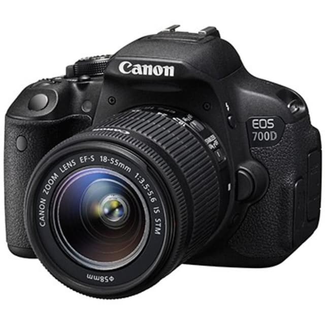 EOS 700D Spiegelreflex - Zwart + Canon EF-S 18-55mm f/3.5-5.6 IS STM · hoofdafbeelding