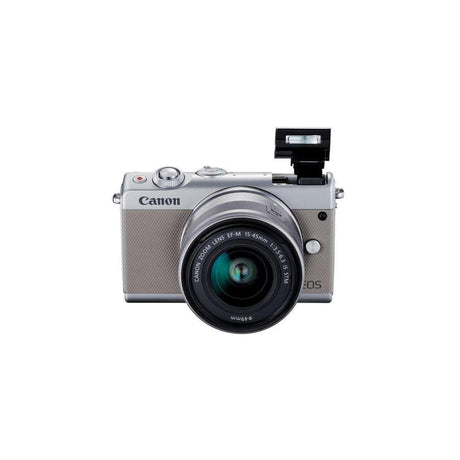 EOS M100 - Gris + Objectif Canon Zoom EF-M 15-45 mm f/3.5-6.3 IS STM f/3.5-6.3