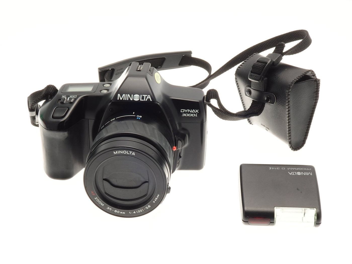 Minolta Dynax 3000i + 35-80mm f4-5.6 AF Zoom + D314i Program · hoofdafbeelding