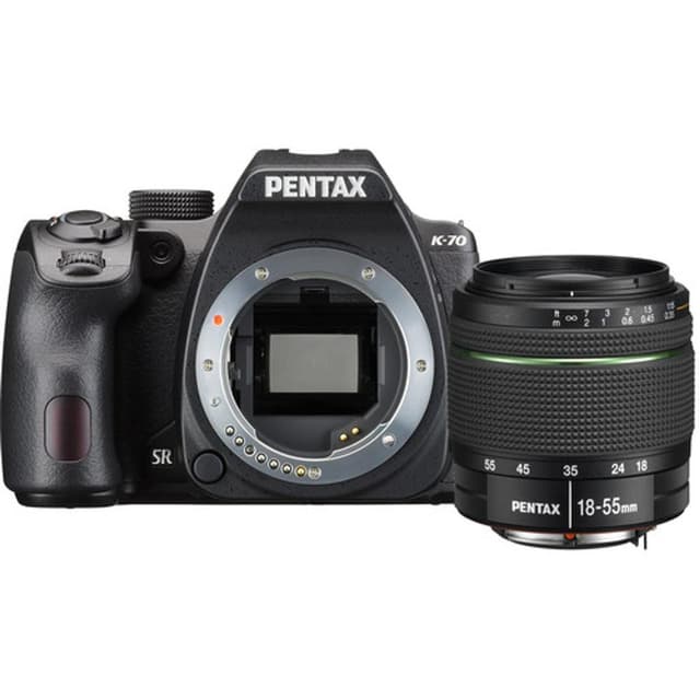 Réflex K-5 - Noir + Pentax Smc Pentax-DAL 18-55mm f/3.5-5.6 AL WR f/3.5-5.6 · image principale