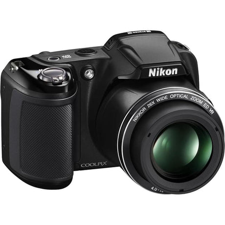 Appareil photo compact CoolPix L810 - Noir + Nikon Nikkor 26X Zoom Optique Grand Angle ED VR 4.0-104mm f/3.1-5.9