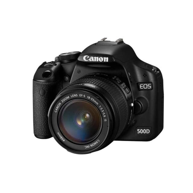 CANON EOS 500D Spiegelreflex - Zwart + Canon Zoomlens EF-S 18-55mm f/3.5-5.6 IS · hoofdafbeelding