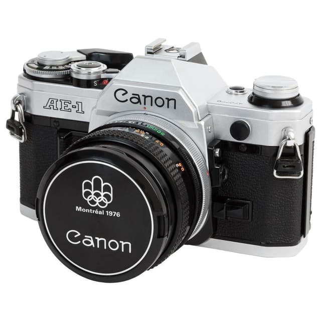 Canon AE-1 Reflex - Noir/Gris + Canon FD 50 mm f/1,8 · image principale