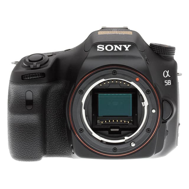 SLT-A58 Spiegelreflex - Zwart + Sony DT 18-55mm f/3.5-5.6 SAM II lens · hoofdafbeelding