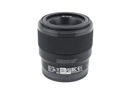 Sony 50mm f1.8 FE - (Sony E-mount) Zwart