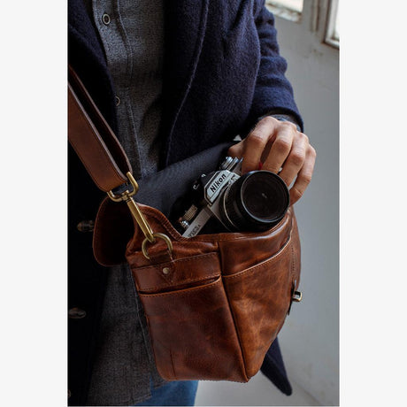 Parijs Cognac Leren Cameratas