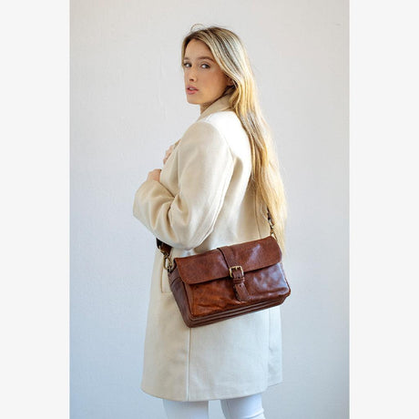 Parijs Cognac Leren Cameratas