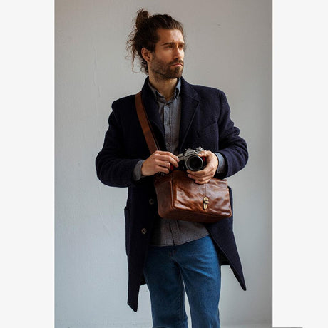 Parijs Cognac Leren Cameratas