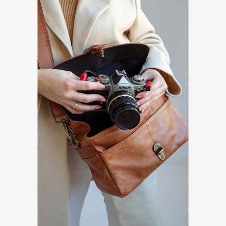 Sac à dos en cuir tanné de Paris