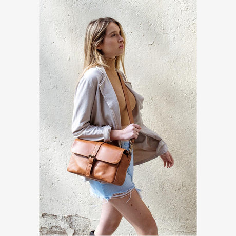 Sac à dos en cuir tanné de Paris