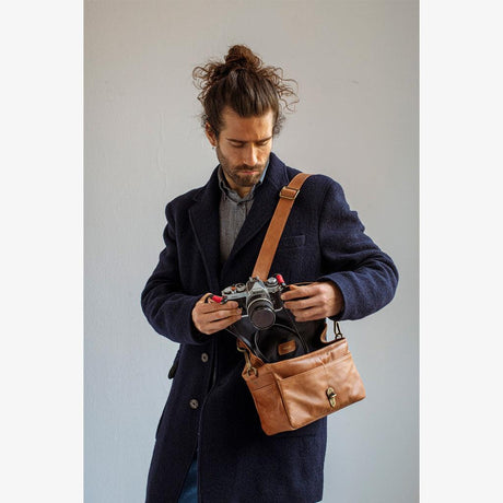 Sac à dos en cuir tanné de Paris