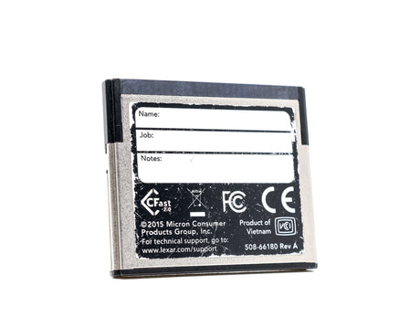Lexar 256GB Professional 3600x CFast 2.0 Kaart