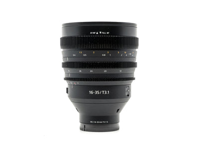 Sony FE C 16-35mm T3.1 G | Professionele Cine Zoom