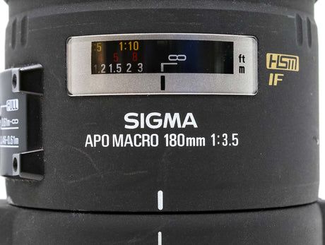 Sigma 180mm f/3,5 EX APO DG Macro - Monture Sigma SA