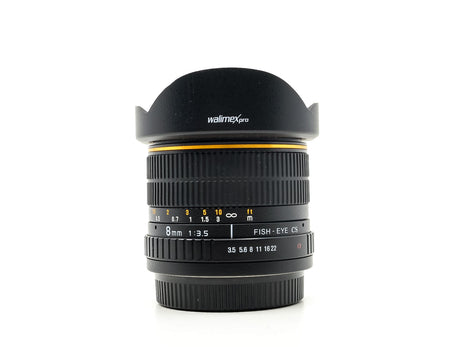 Walimex Pro 8mm f/3.5 CS Fisheye - Geschikt voor Sony A