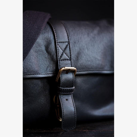 Parijs Zwarte Gewaxte Canvas Cameratas