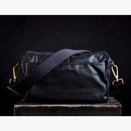 Parijs Zwarte Gewaxte Canvas Cameratas