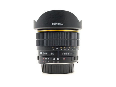 Walimex Pro 8mm f/3.5 AE Fisheye - Nikon Mount