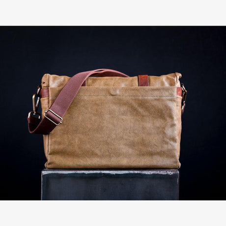 Roma Olijfgroene Gewaxte Canvas Cameratas
