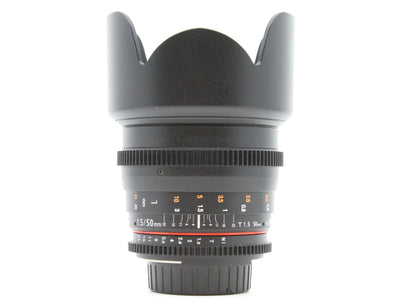 Samyang 50mm T1.5 VDSLR AS UMC - Nikon Mount