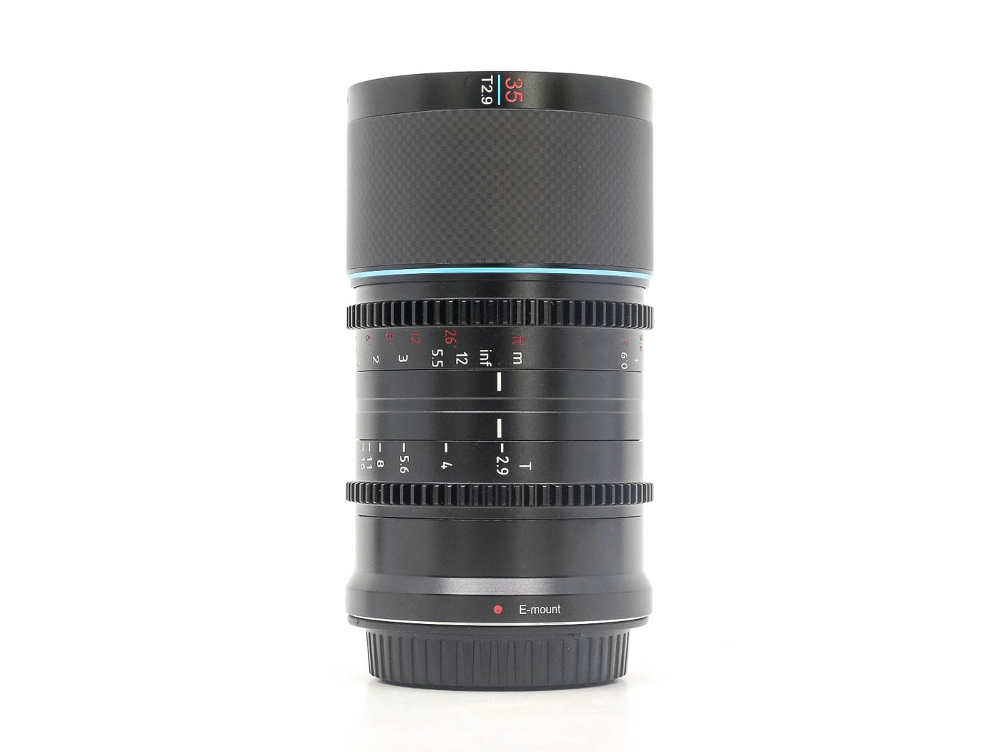 Sirui Saturn 35mm T2.9 1.6x Anamorphic [Blauwe Flare] - Sony FE Mount · hoofdafbeelding